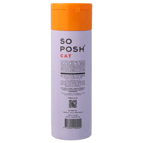 So Posh Volume Up Cat Conditioner 200ml – Concentrated Volumizing Formula, 1:10 Dilution Ratio