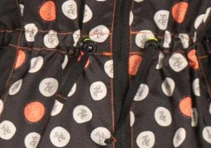 Artero Polka Dot Oslo Grooming Blouse – XXL, Waist Tie, Poodle Print, Lightweight Comfort