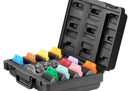 Heiniger Carry Case with Attachment Combs and Snap-On Blades