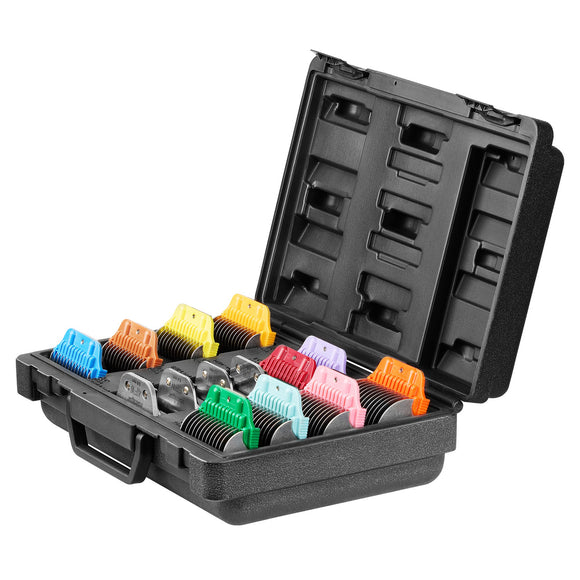 Heiniger Carry Case with Attachment Combs and Snap-On Blades