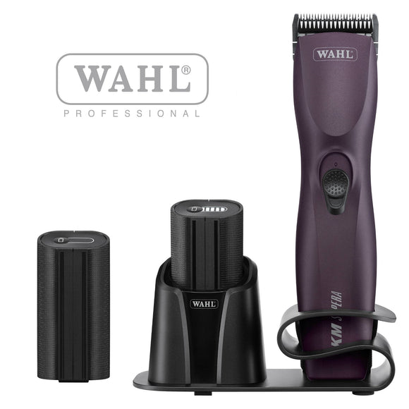 Wahl KM Supera Brushless Clipper – Professional Cordless Grooming Tool with 2 Batteries and No. 10 Blade