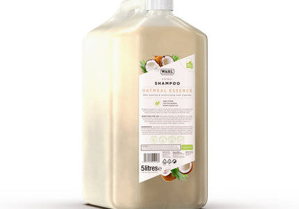 Wahl Oatmeal Essence Shampoo – Gentle Concentrate 1:15, Sensitive Skin Formula, 5L