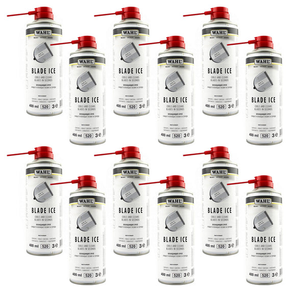 Wahl Blade Ice 4-in-1 Spray – Cooling, Cleaning, Oiling, and Protecting Blades, 12 Pack