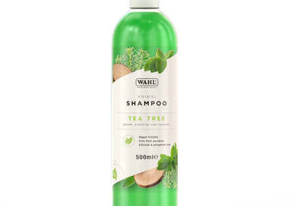 Wahl Tea Tree Shampoo – Antibacterial Concentrate with Soothing Formula, 1:11 Dilution, 500ml