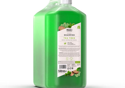 Wahl Tea Tree Shampoo – Antibacterial Concentrate, 1:11 Dilution, 5L, Soothes Sensitive Skin