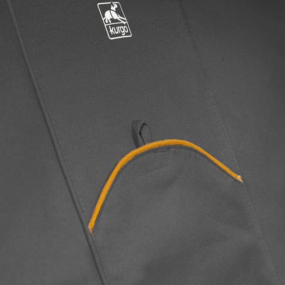 Kurgo Wander Bench Seat Cover Charcoal – Waterproof Durable Car Protector, Universal Fit Design