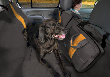 Kurgo Wander Hammock Car Seat Cover – Black, Waterproof, Durable, Easy-Clean Design