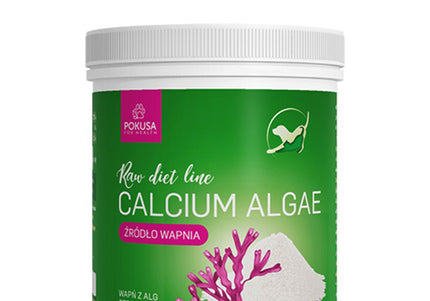 Pokusa Raw Diet Calcium Algae 450g – Natural Red Algae Calcium Powder, Supports Strong Bones and Teeth