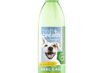 Tropiclean Fresh Breath Water Additive Original – Natural Oral Hygiene Solution, 473ml
