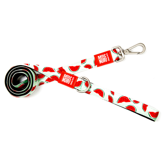 Max&Molly Short Leash Watermelon – Colorful 120cm City Leash with Watermelon Pattern, Large