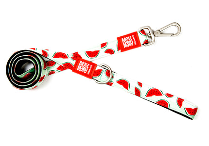 Max&Molly Short Leash Watermelon – Colorful 120cm City Leash with Watermelon Pattern, Large