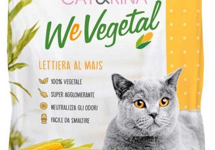 Cat&Rina WeVegetal Corn Litter – Clumping Biodegradable Corn Formula, 5.5L (3kg)