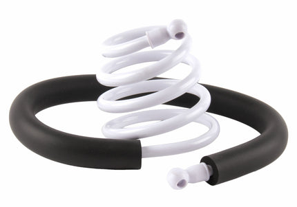 Show Tech Hands-Free Dryer Holder – Flexible Neck, Stable Support, White Finish