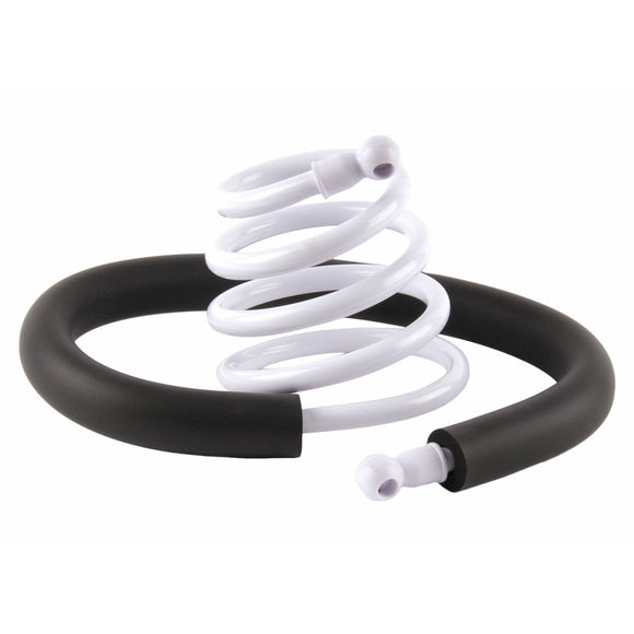 Show Tech Hands-Free Dryer Holder – Flexible Neck, Stable Support, White Finish