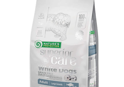 Nature's Protection Superior Care White Dogs Adult Large Breed White Fish Formula 1.5kg