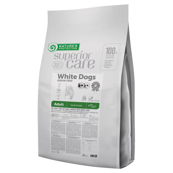 Nature’s Protection Superior Care White Dogs Adult Small Breeds Insect Protein Hypoallergenic Food 10kg