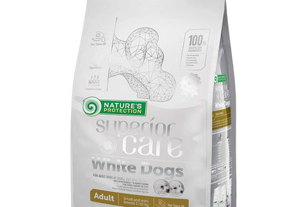 Nature’s Protection Superior Care White Dogs Adult Small Breeds Lamb – Hypoallergenic Dry Food, 10kg
