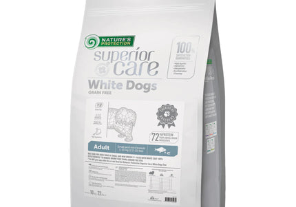Nature’s Protection Superior Care White Dogs White Fish Small Breed Adult Food 10kg – Premium Hypoallergenic Formula