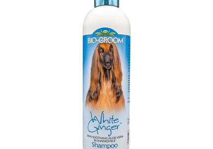 Bio-Groom White Ginger Shampoo – Cleansing Moisturizing Formula, Concentrated 1:4, 355ml