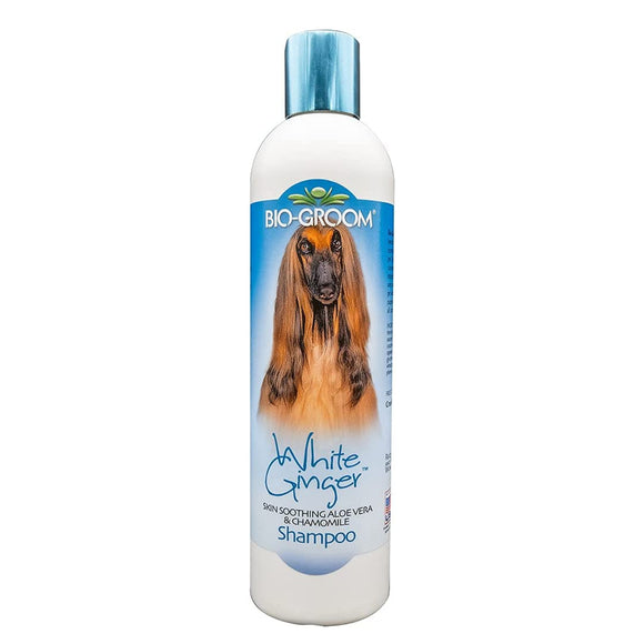 Bio-Groom White Ginger Shampoo – Cleansing Moisturizing Formula, Concentrated 1:4, 355ml