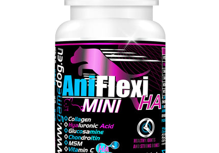 Game Dog AniFlexi HA Mini Joint Supplement – Hyaluronic Acid Formula, 120 Tablets, Supports Mobility