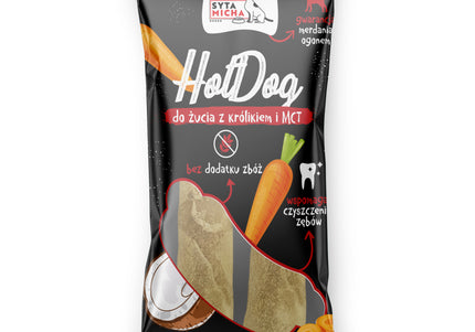 Syta Micha HotDog Chews – Rabbit and MCT, 2 Piece Pack, Natural Long-Lasting Treats