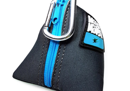 Max&Molly Waterproof Poo Bag Carrier – Durable Blue Dispenser with Secure Clip Attachment