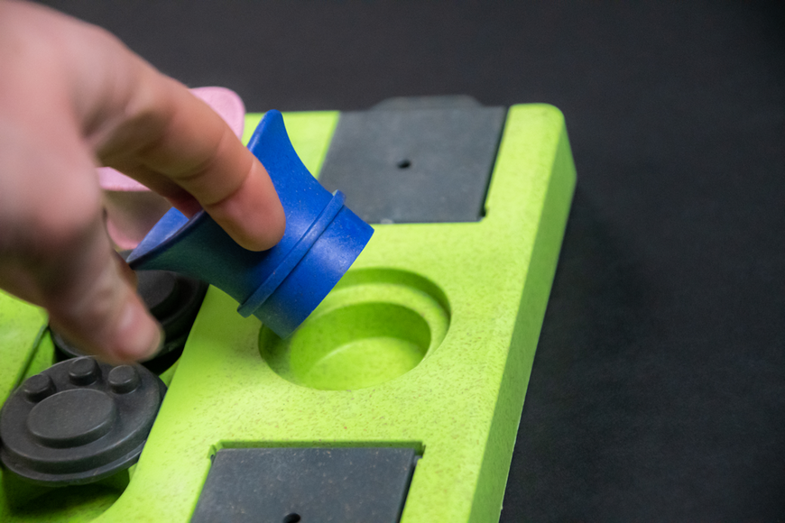 Eat Slow Live Longer Puzzle Rectangle – Interactive Dog Intelligence Toy, Durable Design