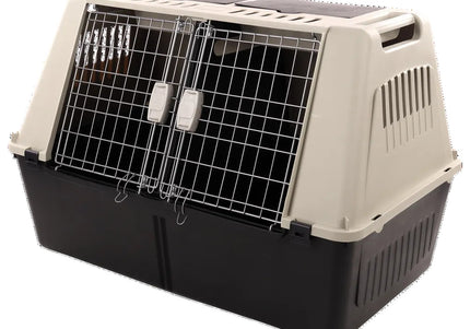 Flamingo Tripper Grey XL Double Dog Carrier – Divided, Heavy-Duty, Up to 50kg