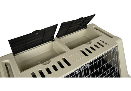 Flamingo Tripper Grey XL Double Dog Carrier – Divided, Heavy-Duty, Up to 50kg