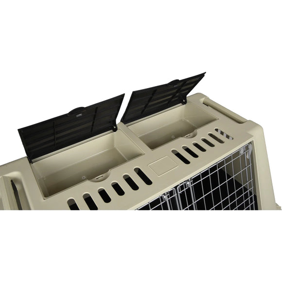 Flamingo Tripper Grey XL Double Dog Carrier – Divided, Heavy-Duty, Up to 50kg