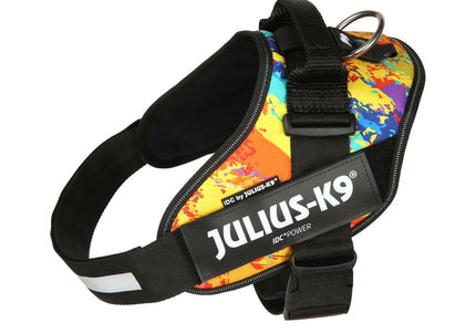 Julius-K9 IDC Powerharness Crazy – High-Quality Adjustable Harness, Vibrant Pattern Design