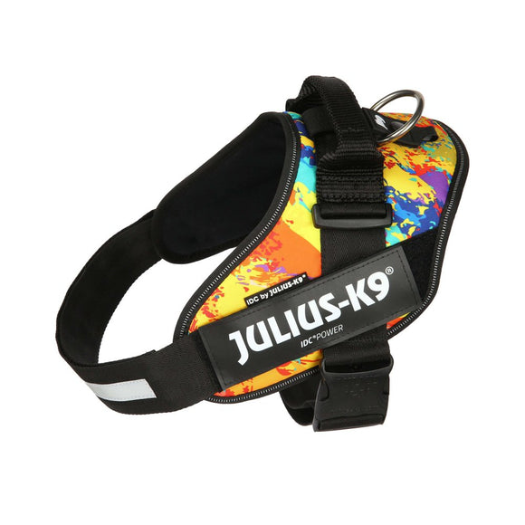 Julius-K9 IDC Powerharness Crazy – High-Quality Adjustable Harness, Vibrant Pattern Design