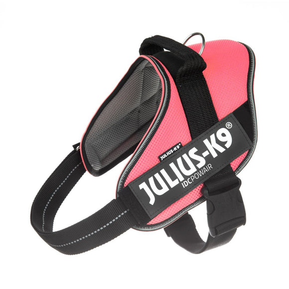 Julius K9 IDC Powair Harness Pink – Lightweight Breathable Mesh Dog Harness, Small Size