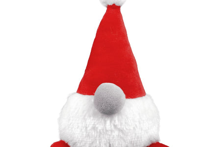 Dashi Xmas Plush Gnome Dog Toy – Soft 15cm Squeaky Christmas Plush Character
