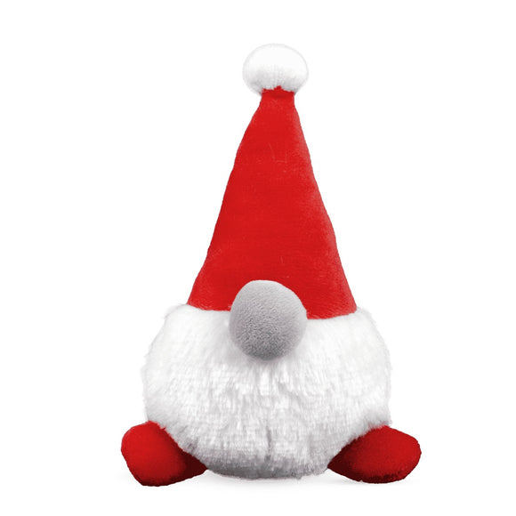 Dashi Xmas Plush Gnome Dog Toy – Soft 15cm Squeaky Christmas Plush Character