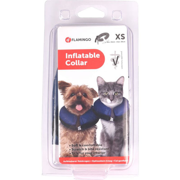 Flamingo Gofi Inflatable Recovery Collar XS – Soft Lightweight Design, Comfortable Fit