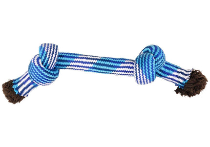 Flamingo Joe Rope 2 Knots – Extra Large Braided Cotton Dog Toy, Durable Design
