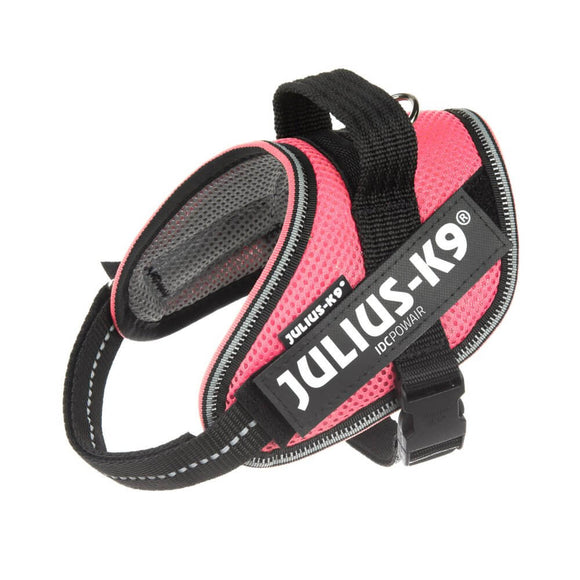 Julius K9 IDC Powair Harness Pink – Lightweight Breathable Mesh Dog Harness, Small Size