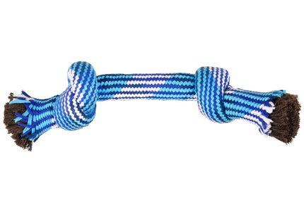 Flamingo Joe Rope 2 Knots – Extra Large Braided Cotton Dog Toy, Durable Design