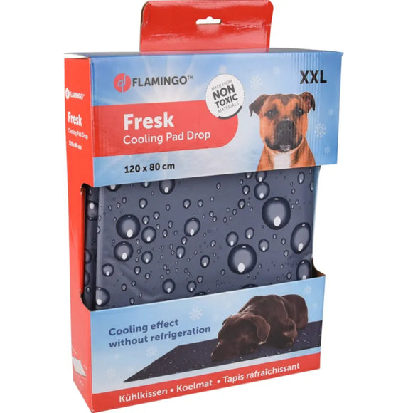 Flamingo Cooling Pad Drop Grey – Compact Gel-Infused Cooling Mat, Small Size, Lightweight Design