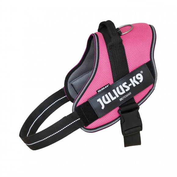 Julius K9 IDC Powair Harness Pink – Lightweight Breathable Mesh Dog Harness, Small Size