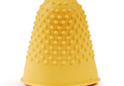 Rubber Trimming Finger – Large Size, Yellow, Flexible Grip, Single Piece