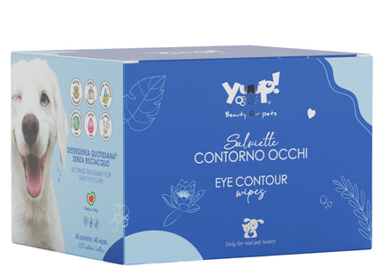 Yuup! Eye Contour Wipes – Gentle Cleansing Pads, 50 Pack, Hypoallergenic Formula