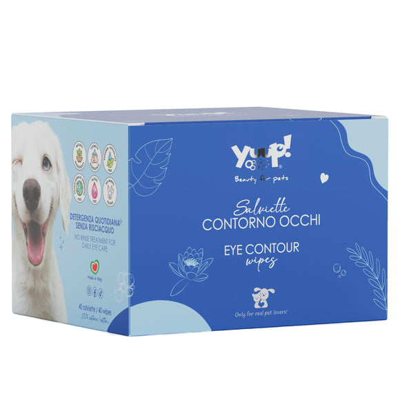 Yuup! Eye Contour Wipes – Gentle Cleansing Pads, 50 Pack, Hypoallergenic Formula