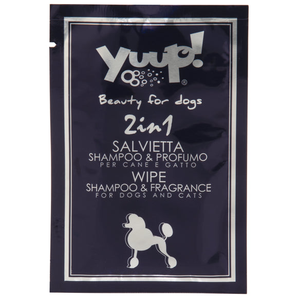 Yuup! Shampoo & Fragrance Wipes – Scented Fur Cleaning Wipe with Conditioning Formula, Single Pack