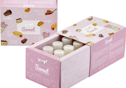 Yuup! Sweet Collection Shampoo Set – 6 Assorted Sweet Scents, 30ml Each, Gentle Cleansing