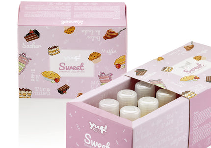 Yuup! Sweet Collection Shampoo Set – 6 Assorted Sweet Scents, 30ml Each, Gentle Cleansing