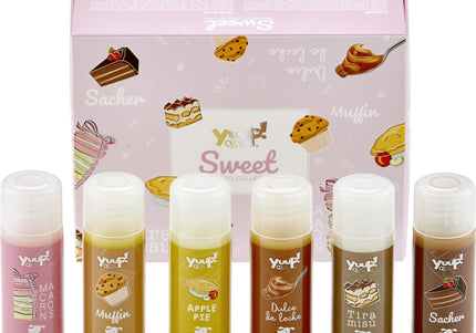 Yuup! Sweet Collection Shampoo Set – 6 Assorted Sweet Scents, 30ml Each, Gentle Cleansing