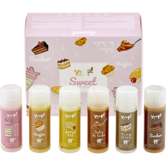 Yuup! Sweet Collection Shampoo Set – 6 Assorted Sweet Scents, 30ml Each, Gentle Cleansing